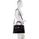 NILLA FUR DOUBLE - NERO CAVALLINO