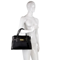 NILLA FUR DOUBLE - NERO CAVALLINO