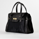 NILLA FUR DOUBLE - NERO CAVALLINO