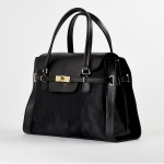 NILLA FUR DOUBLE - NERO CAVALLINO