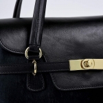NILLA FUR DOUBLE - NERO CAVALLINO