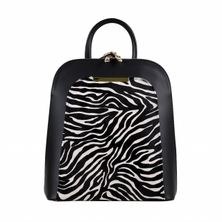 GIORGIA FUR - BLACK ZEBRAED