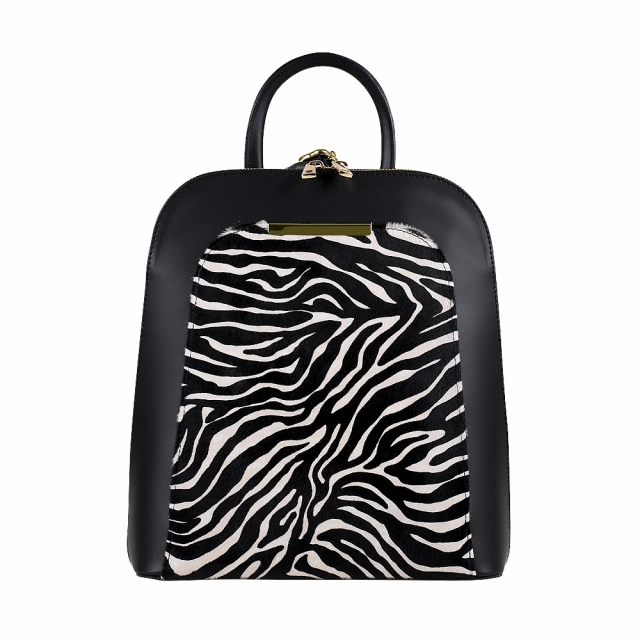 GIORGIA FUR - BLACK ZEBRAED