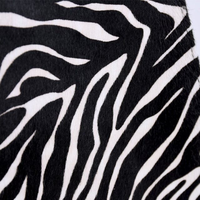 GIORGIA FUR - BLACK ZEBRAED