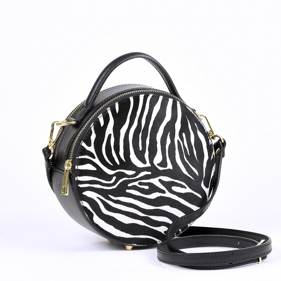 Shoulder bag in Boarded calfskin and hair calf Celine