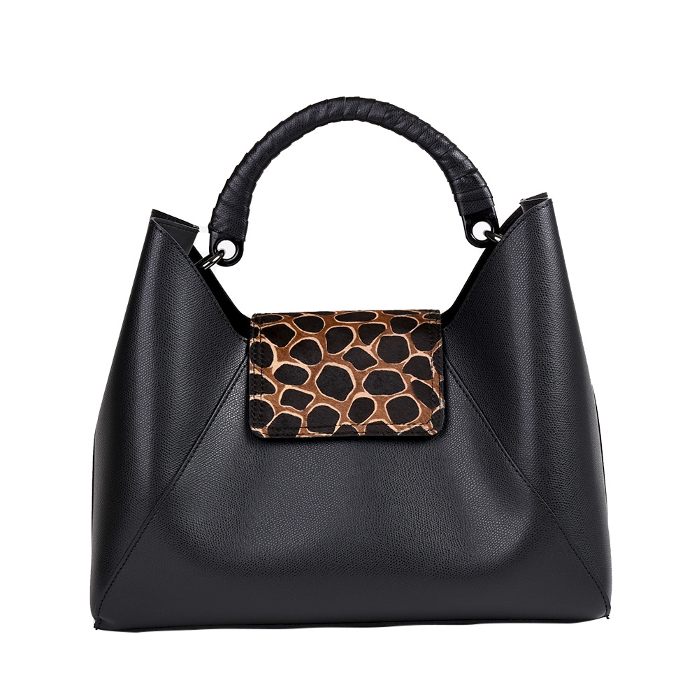 CLAUDIA FUR - BLACK LEOPARD