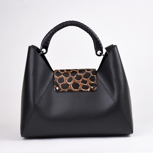 CLAUDIA FUR - BLACK LEOPARD