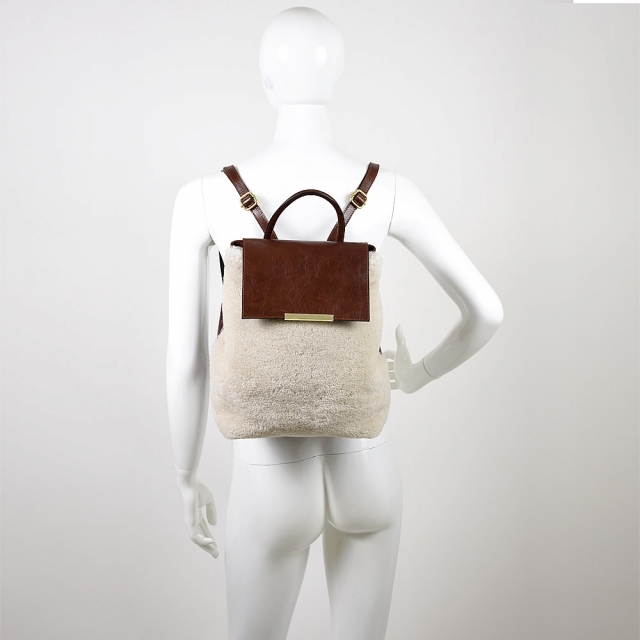 MARTA FUR - SHEARLING MARRONE CHIARO