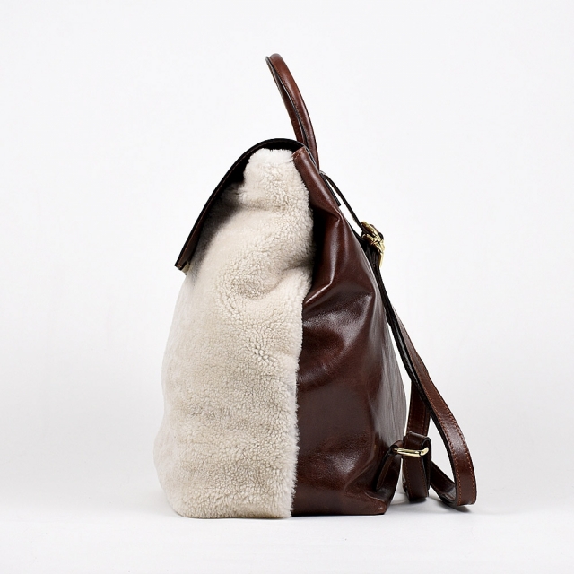 MARTA FUR - SHEARLING MARRONE CHIARO