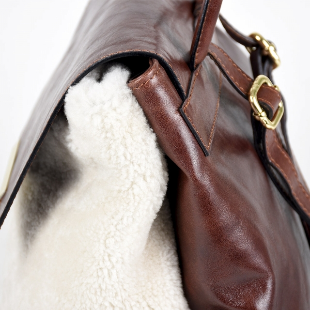 MARTA FUR - SHEARLING MARRONE CHIARO