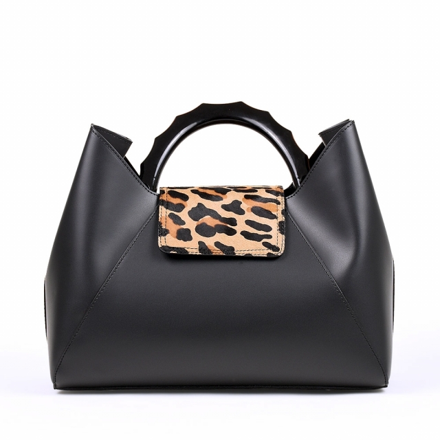 CLAUDIA FUR - BLACK LEOPOS