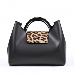 CLAUDIA FUR - BLACK LEOPOS