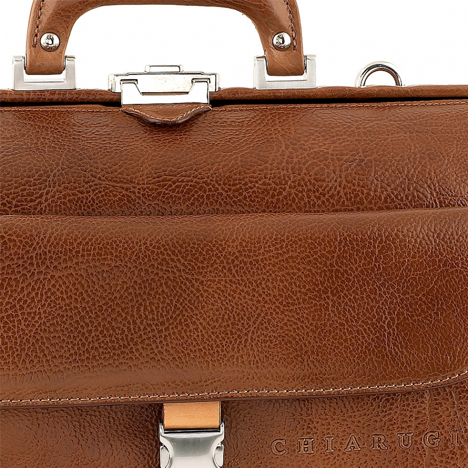 Borsa medico in pelle cognac Volta Chiarugi by Original Tuscany