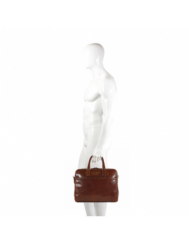 Cartella marrone in pelle Istanbul Chiarugi by Original Tuscany Made in Italy