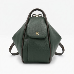Borsa zainetto donna in pelle fiore Bruno Rossi by Original Tuscany, Flora, made in italy