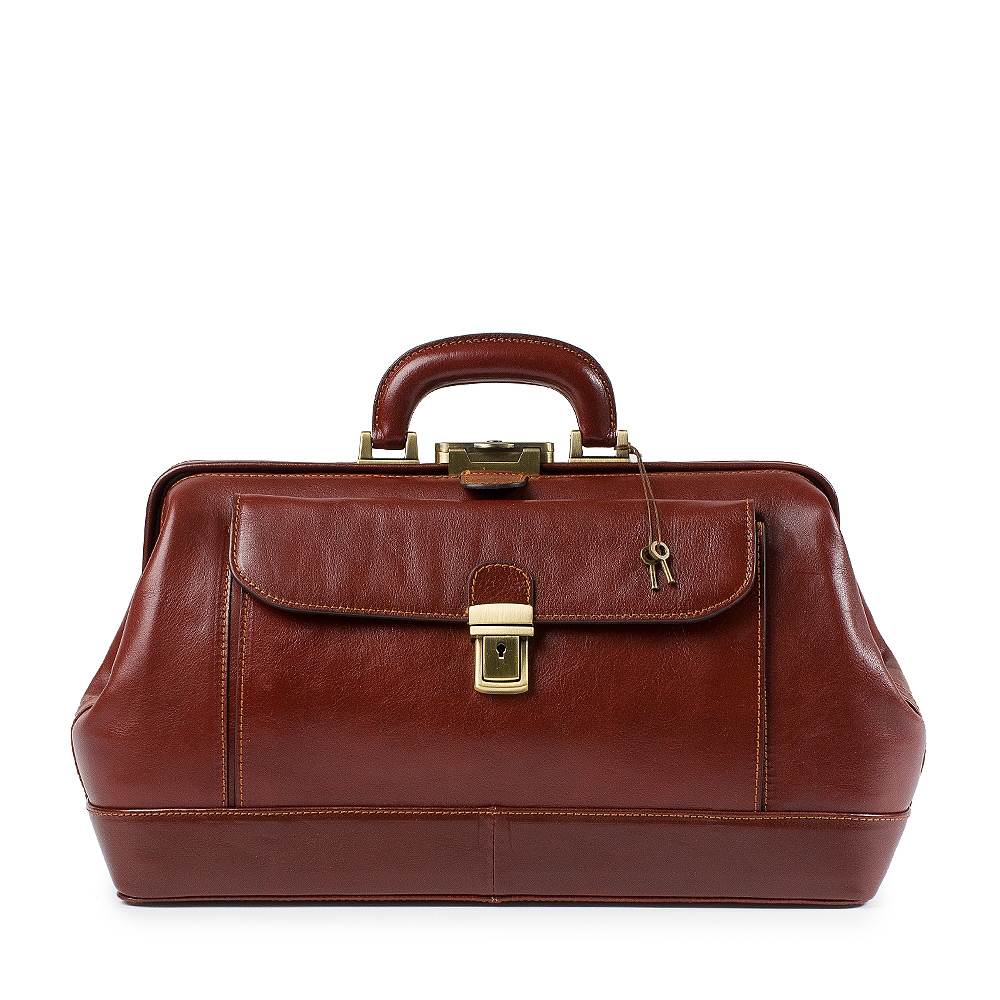 Brown Leather Doctor Bag Leonardo Ponte Vecchio by Original
