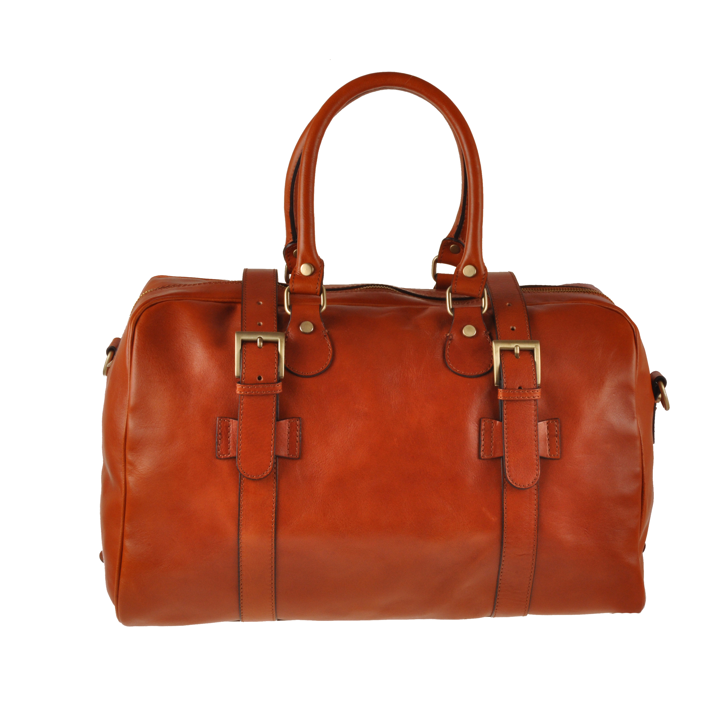 Alberti cognac travel bag for Florence Fiesole trips