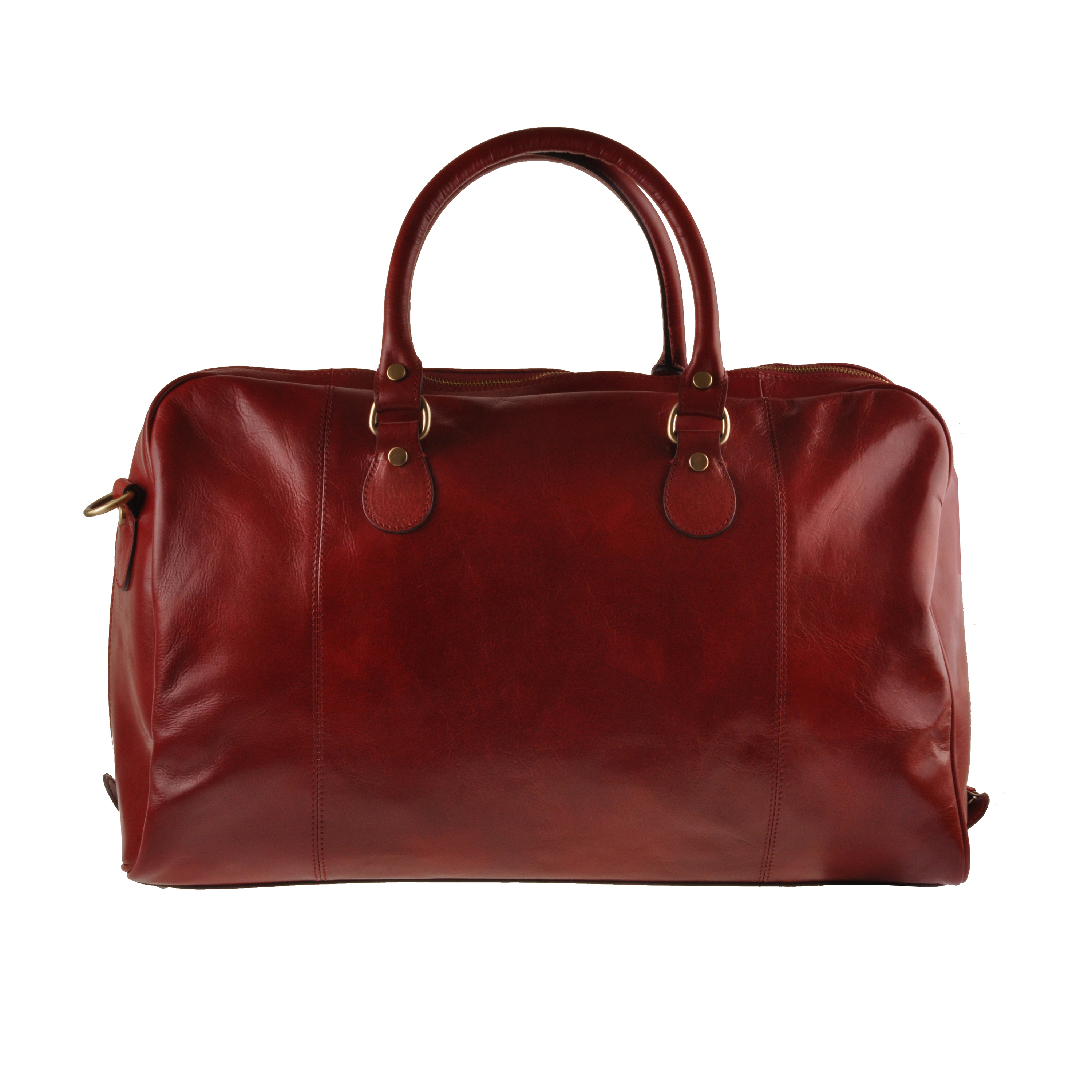 Pinturicchio red leather bag for Chianti wine tours