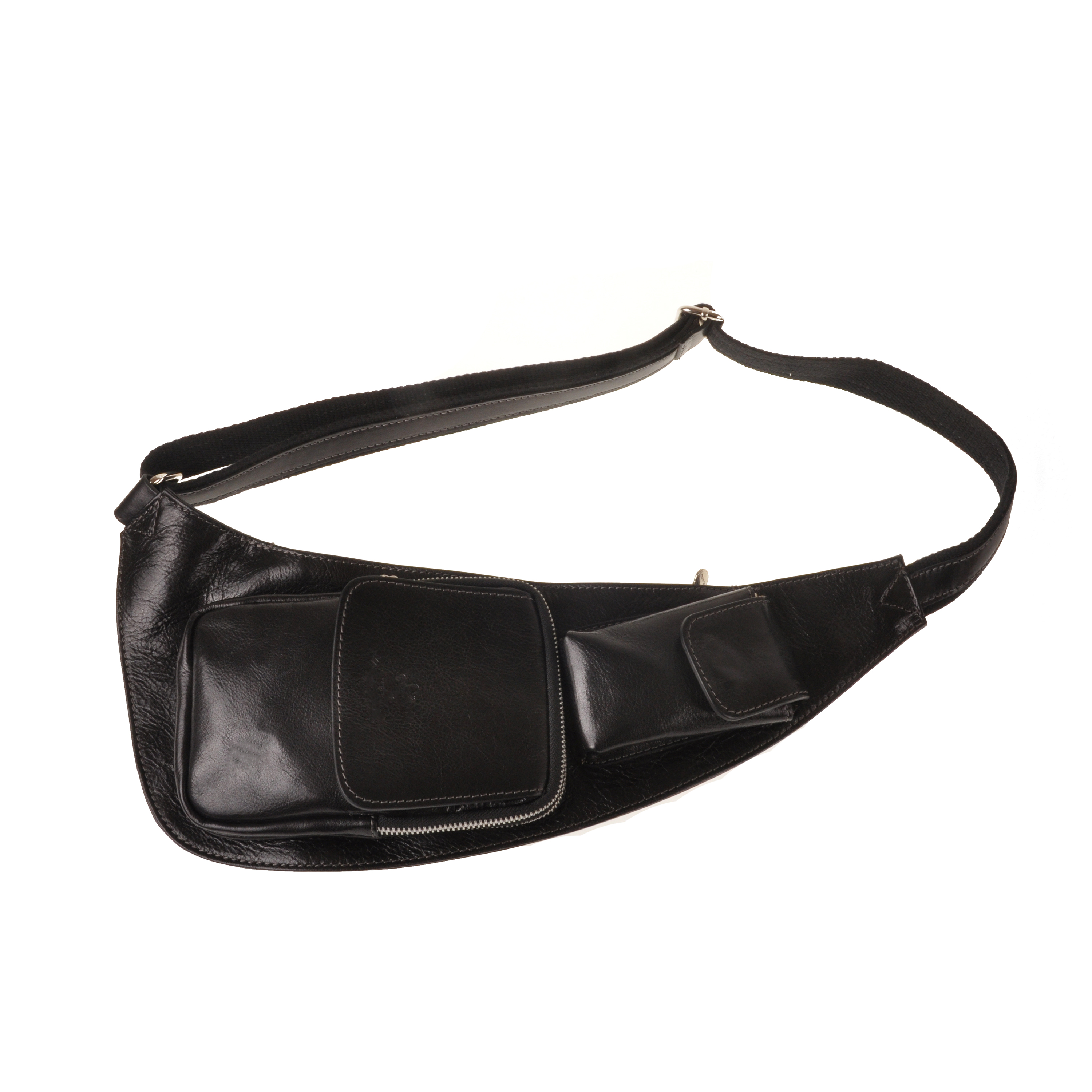 Giglio dark brown messenger bag - elegant dark leather men's bag