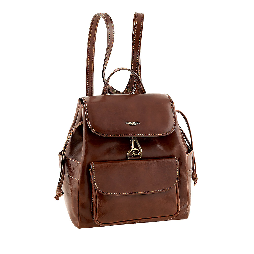 Romana elegant brown women's backpack - sophisticated country outings