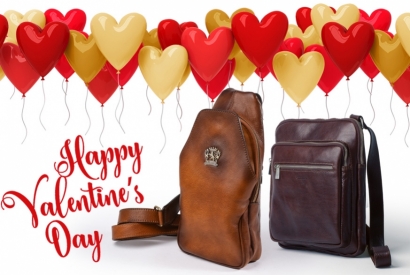 Give your boyfriend a genuine leather bag for Valentine's Day